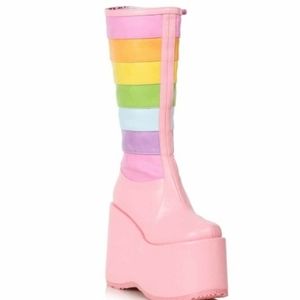 Ellie Chunky Rainbow Boots